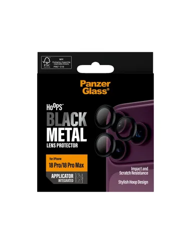 PanzerGlass ® Hoops® Camera Lens Protector Black iPhone 18 Pro | 18 Pro Max Protector de pantalla 1 pieza(s)