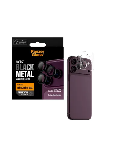 PanzerGlass ® Hoops® Camera Lens Protector Black iPhone 18 Pro | 18 Pro Max Protector de pantalla 1 pieza(s)