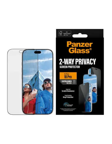 PanzerGlass ® 2-Way Privacy Screen Protector iPhone 18 Pro | Ultra-Wide Fit w. EasyAligner Protector de pantalla 1 pieza(s)