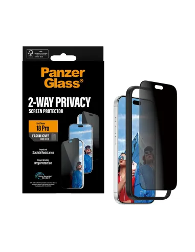 PanzerGlass ® 2-Way Privacy Screen Protector iPhone 18 Pro | Ultra-Wide Fit w. EasyAligner Protector de pantalla 1 pieza(s)