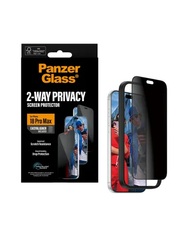 PanzerGlass ® 2-Way Privacy Screen Protector iPhone 18 Pro Max | Ultra-Wide Fit w. EasyAligner Protector de pantalla 1 pieza(s)