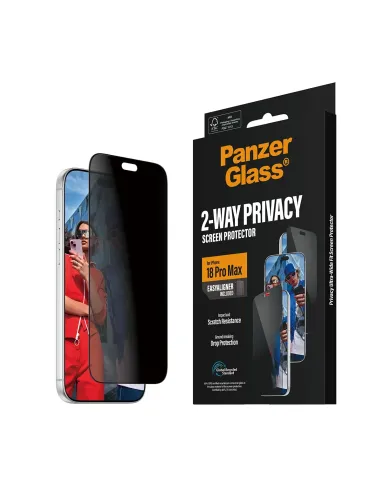 PanzerGlass ® 2-Way Privacy Screen Protector iPhone 18 Pro Max | Ultra-Wide Fit w. EasyAligner Protector de pantalla 1 pieza(s)