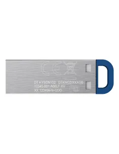 Kingston Technology DataTraveler 64GB ® Kyson, USB 3.2 Gen 1 metálico, 220 MB s 2