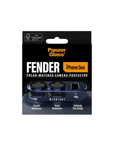 PanzerGlass ® Fender Camera Lens Protector Midnight iPhone Duo Protector de pantalla Apple 1 pieza(s)