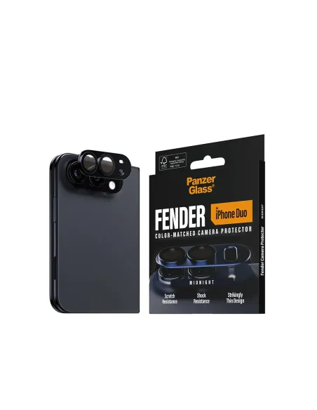 PanzerGlass ® Fender Camera Lens Protector Midnight iPhone Duo Protector de pantalla Apple 1 pieza(s)