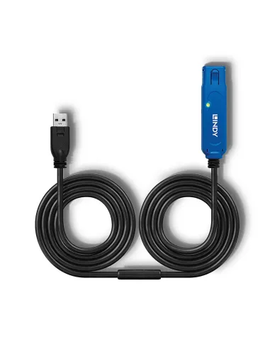 Lindy 43158 cable USB USB 3.2 Gen 1 (3.1 Gen 1) 8 m USB A 5 Gbit s Negro