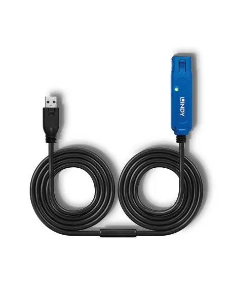 Lindy 43158 cable USB USB 3.2 Gen 1 (3.1 Gen 1) 8 m USB A 5 Gbit s Negro