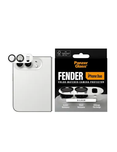 PanzerGlass ® Fender Camera Lens Protector Silver iPhone Duo Protector de pantalla Apple 1 pieza(s)