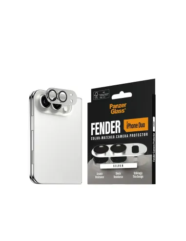 PanzerGlass ® Fender Camera Lens Protector Silver iPhone Duo Protector de pantalla Apple 1 pieza(s)