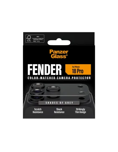PanzerGlass ® Fender Camera Lens Protector Shades of Grey iPhone 18 Pro Protector de pantalla 1 pieza(s)