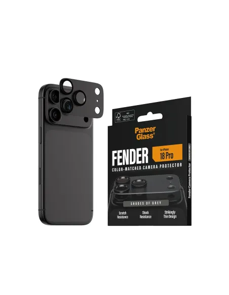 PanzerGlass ® Fender Camera Lens Protector Shades of Grey iPhone 18 Pro Protector de pantalla 1 pieza(s)