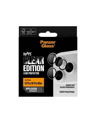PanzerGlass ® Hoops® Camera Lens Protector Transparent iPhone 18 Pro | 18 Pro Max Protector de pantalla 1 pieza(s)