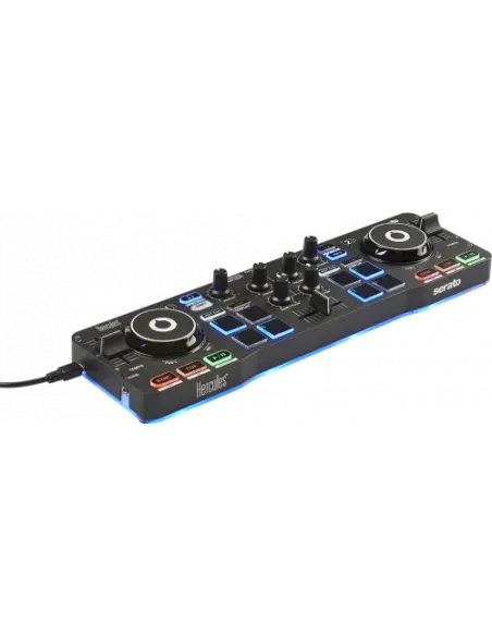 Hercules Starlight Mesa de mezclas con opción de realizar scratch conectando un CDJ 2 canales Negro