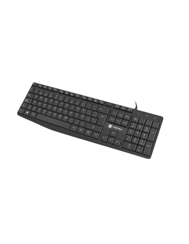 TECLADO NATEC NAUTILUS SLIM LAYOUT 106 TECLAS NEGRO