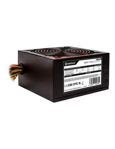 UNYKAch UK210551 unidad de fuente de alimentación 550 W 20+4 pin ATX ATX Negro, Rojo