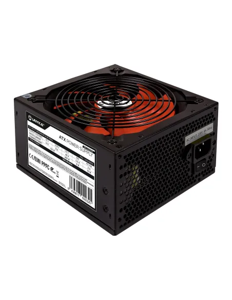 UNYKAch UK210551 unidad de fuente de alimentación 550 W 20+4 pin ATX ATX Negro, Rojo