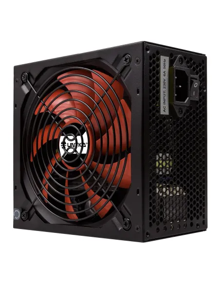 UNYKAch UK210551 unidad de fuente de alimentación 550 W 20+4 pin ATX ATX Negro, Rojo
