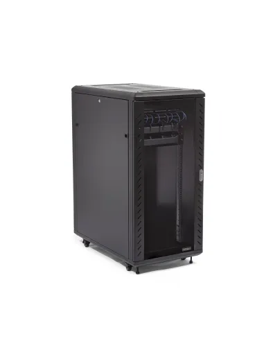 StarTech.com Armario Rack para Servidores 32U 19" 4 Columnas - Rack de Servidores con Cerradura y Seguro - Rack con Ruedas y