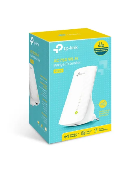 TP-Link RE200 ampliador de red Repetidor de red Blanco 10, 100 Mbit s