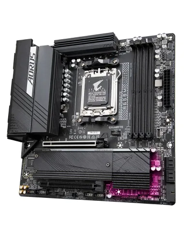 GIGABYTE B650M AORUS ELITE Placa base - Compatible con procesadores AMD Ryzen 9000, VRM de 12+2+2 fases, hasta 8000 MHz DDR5,
