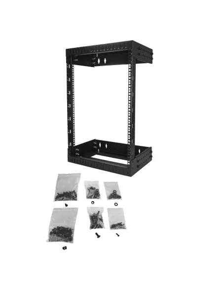 StarTech.com Rack de Servidores Abierto de 15U de Pared - de 19 Pulgadas - de 2 Columnas - de Profundidad Ajustable - para