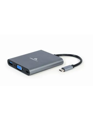 HUB GEMBIRD 6 EN 1 USB C GRIS