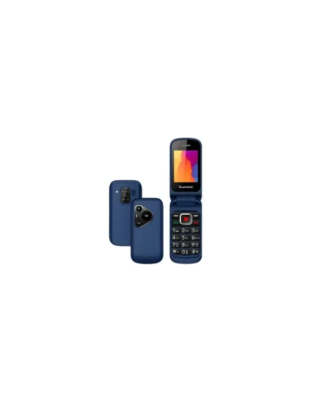 Teléfono Móvil Sunstech CELT24 para Personas Mayores/ Azul