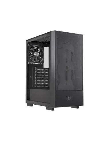 Caja ordenador gaming einarex p100 core atx cristal templado negra