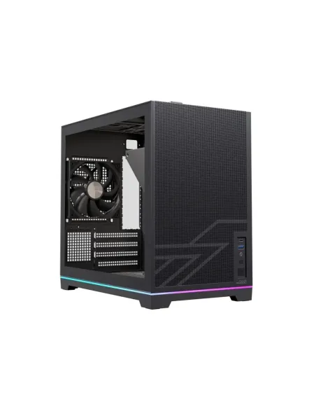 Caja ordenador gaming einarex pm300 core matx cristal templado negra