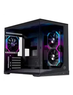 Caja ordenador gaming einarex sm300 rgb matx cristal templado negra