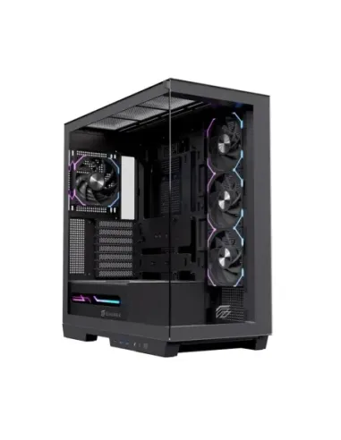 Caja ordenador gaming einarex z1k rgb atx cristal templado negra