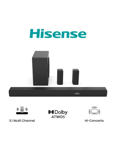 Hisense AX5100Q Negro 5.1 canales 580 W