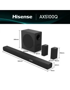 Hisense AX5100Q Negro 5.1 canales 580 W 2