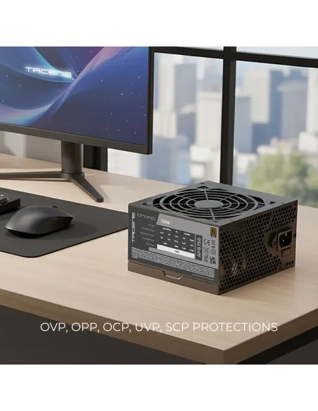 Tacens Anima APB750 unidad de fuente de alimentación 750 W 20+4 pin ATX ATX Negro