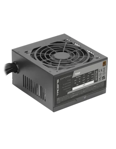 Tacens Anima APB750 unidad de fuente de alimentación 750 W 20+4 pin ATX ATX Negro
