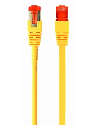 CABLE RED S-FTP GEMBIRD CAT 6A LSZH AMARILLO 0,5 M