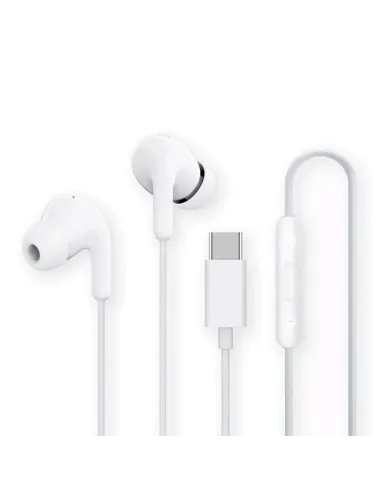 Auriculares xiaomi earphones usb tipo c blanco