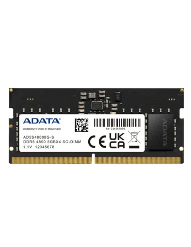 Memoria ram ddr5 8gb adata sodimm 4800mhz