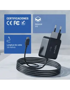 iggual Cargador portátil y móvil tipo C PD 45W 2