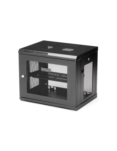 StarTech.com Armario Rack de Pared para Servidores 9U 19"2 Columnas y Estante 1U - Rack de Servidores de Montaje en Pared -