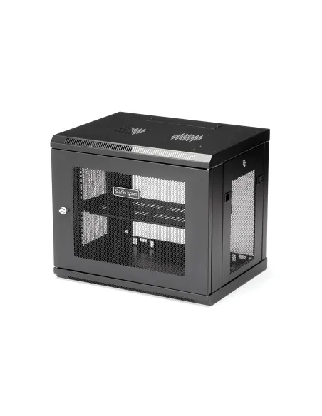 StarTech.com Armario Rack de Pared para Servidores 9U 19"2 Columnas y Estante 1U - Rack de Servidores de Montaje en Pared -