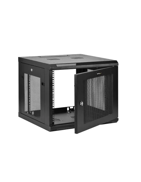 StarTech.com Armario Rack de Pared para Servidores 9U 19"4 Columnas y Estante 1U - Rack de Servidores de Montaje en Pared -