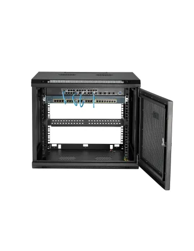 StarTech.com Armario Rack de Pared para Servidores 9U 19"4 Columnas y Estante 1U - Rack de Servidores de Montaje en Pared -