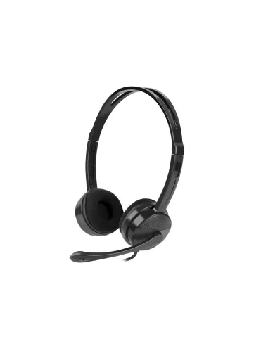 AURICULARES NATEC CANARY CON MICROFONO NEGROS