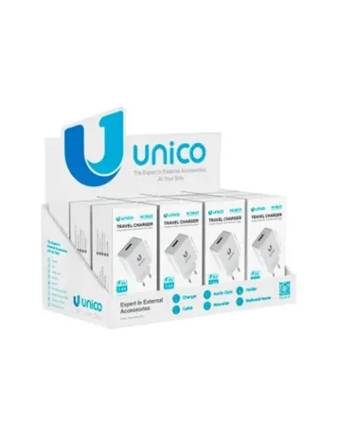 EXPOSITOR UNICO DE 12 CARGADORES SIMPLES USB 2.4A