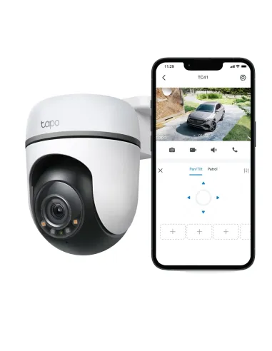 TP-Link Tapo TC41 V2 Esférico Cámara de seguridad IP Interior y exterior 2304 x 1296 Pixeles Techo Pared Poste