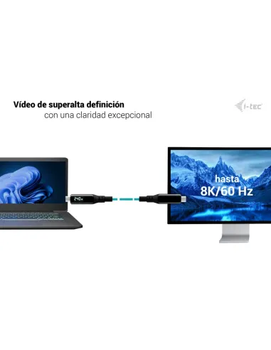 i-tec Thunderbolt 4 USB4 Class Pro Cable 240W with LCD (40 Gbps, 150 cm)