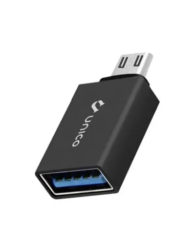 ADAPTADOR UNICO MICRO USB3.0 METÁLICO. NEGRO