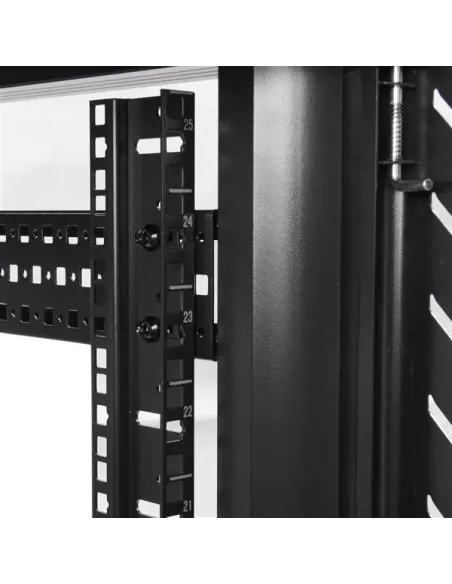 StarTech.com Armario Rack para Servidores 25U 19" 4 Columnas - Rack de Servidores con Cerradura y Seguro - Rack con Ruedas y