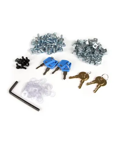 StarTech.com Armario Rack para Servidores 25U 19" 4 Columnas - Rack de Servidores con Cerradura y Seguro - Rack con Ruedas y